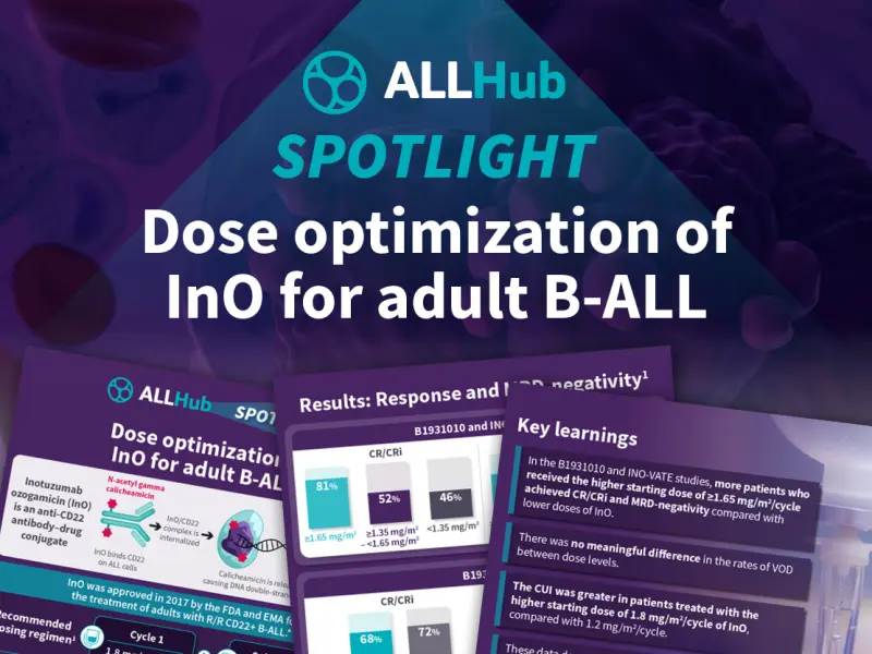 Dose optimization of inotuzumab ozogamicin for adult B-ALL